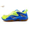Apacs Cushion Power 077 Neon Green Blue Badminton Shoes With Improved Cushioning