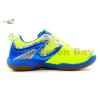 Apacs Cushion Power 077 Neon Green Blue Badminton Shoes With Improved Cushioning