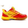 Apacs Cushion Power 081 Red Yellow Badminton Shoes With Improved Cushioning