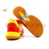 Apacs Cushion Power 081 Red Yellow Badminton Shoes With Improved Cushioning