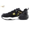 Apacs Cushion Power CP301-XY Black Gold Indoor Badminton Squash Court Shoes With Improved Cushioning , Free Shoe Bag