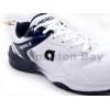 Apacs Cushion Power CP301-XY White Navy Indoor Badminton Squash Court Shoes With Improved Cushioning , Free Shoe Bag
