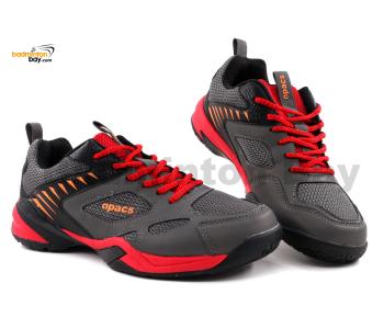 Apacs CP303-XY Dark Grey Red Shoe White With Improved Cushioning and Outsole