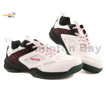 Apacs CP303-XY White Black Shoe White With Improved Cushioning and Outsole