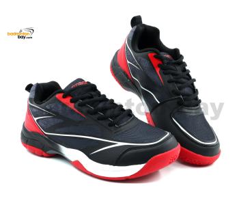 Apacs Cushion Power CP507 Black Red Indoor Badminton Squash Court Shoes With Improved Cushioning