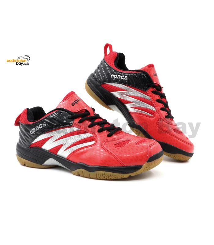 Apacs Cushion Power SP-601 Red Black Badminton Shoes With Improved ...