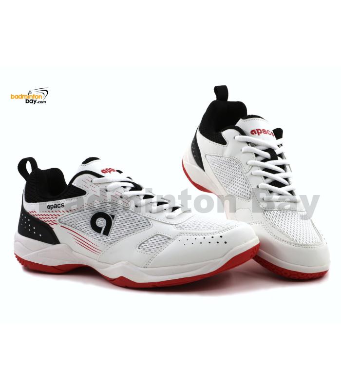 Apacs Cloud Stride CS261 White Black Red Shoe White With Improved Cushioning and Outsole