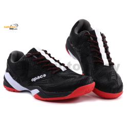 Apacs Performance 668 Shoes Black Indoor Badminton Court Shoes With Improved Cushioning and Outsole