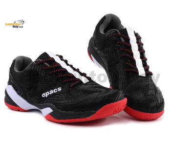 Apacs Performance 668 Shoe Black With Improved Cushioning and Outsole