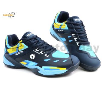 Apacs Performance 675 Shoe Navy Blue With Improved Cushioning and Outsole