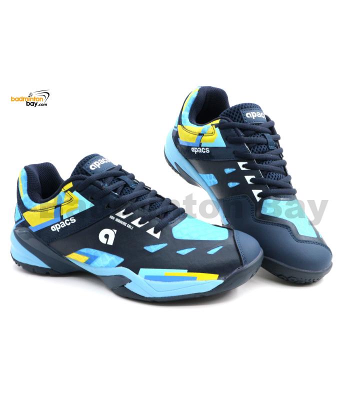 Apacs Performance 675 Shoe Navy Blue With Improved Cushioning and Outsole