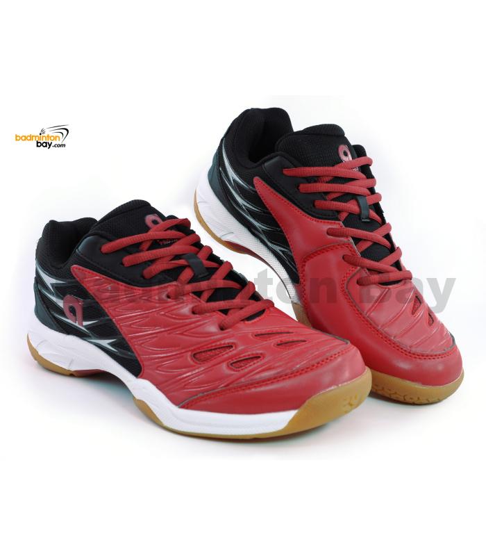 Apacs Cushion Power PRO 728 Red Black Badminton Shoes With Improved ...