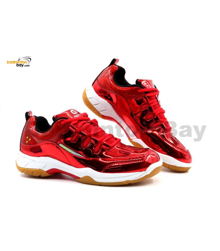 Limited Edition Apacs Cushion Power SP-600 Chrome Red Badminton Shoes With Improved Cushioning