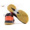 Limited Edition Apacs Cushion Power SP-605 Shiny Black Orange Badminton Shoes With Improved Cushioning