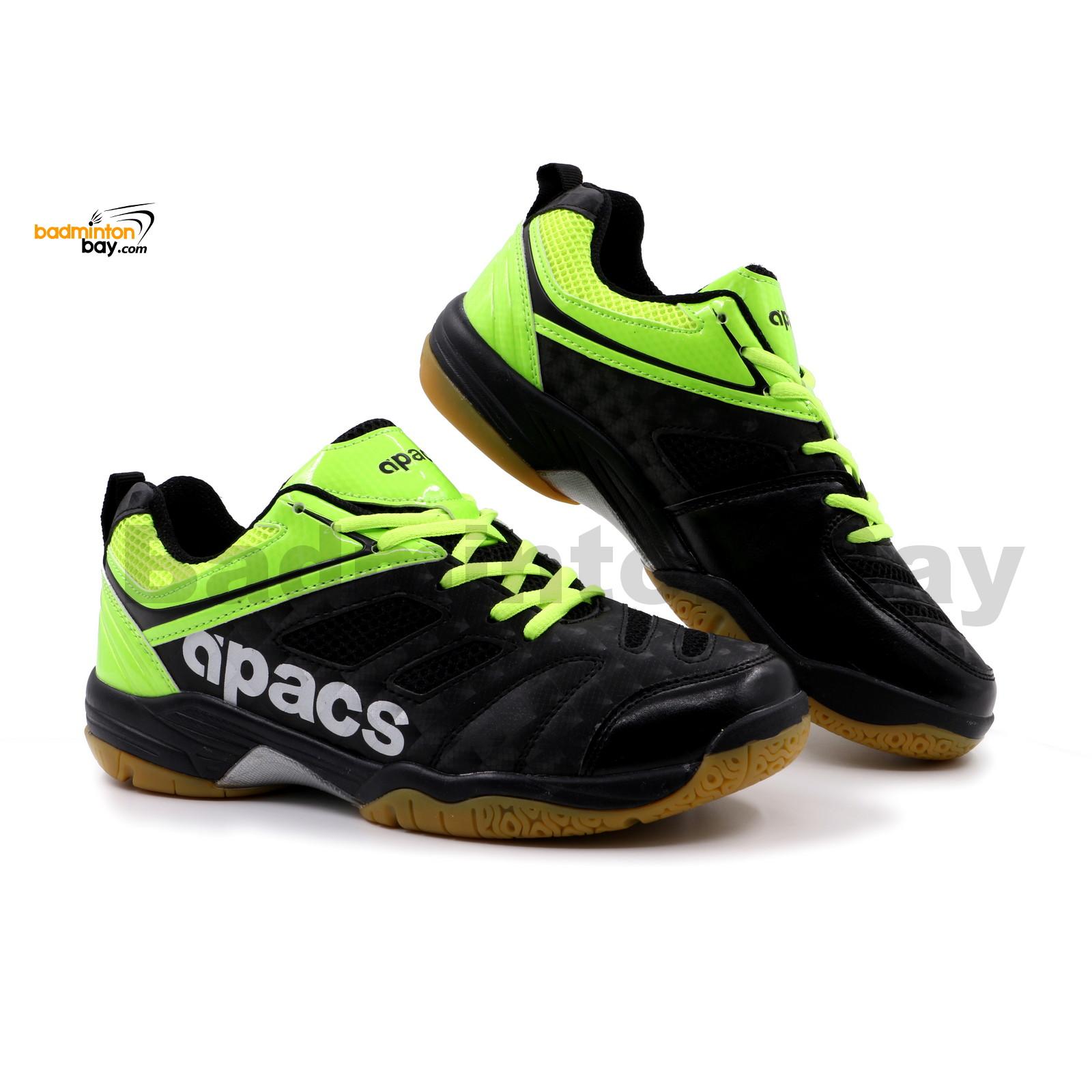 black and neon green shoes