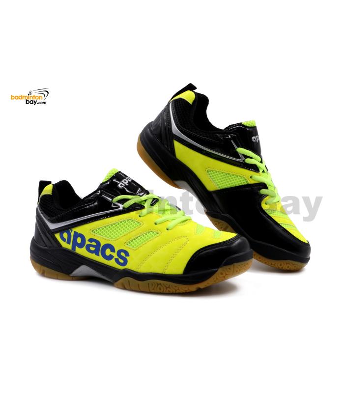 Apacs Cushion Power SP-606 Neon Green Black Badminton Shoes With Improved Cushioning & Technology