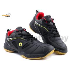 Apacs Cushion Power SP610-F Black Red Indoor Badminton Squash Court Shoes With Improved Cushioning