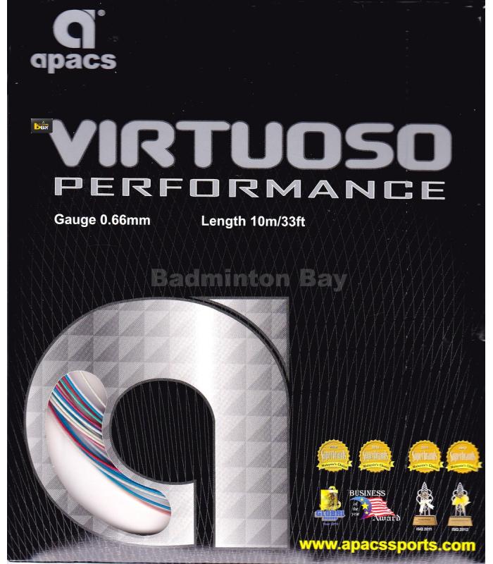 ~Out of stock Apacs Virtuoso Performance Rainbow (0.66mm) Colourful Badminton String