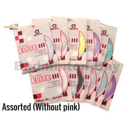 10 pieces Apacs Elite III (0.68mm) Badminton String Made in Taiwan