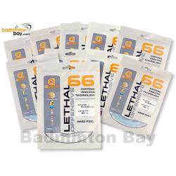 10 pieces Apacs Lethal 66 Offensive (0.66mm) Badminton String Made in Taiwan