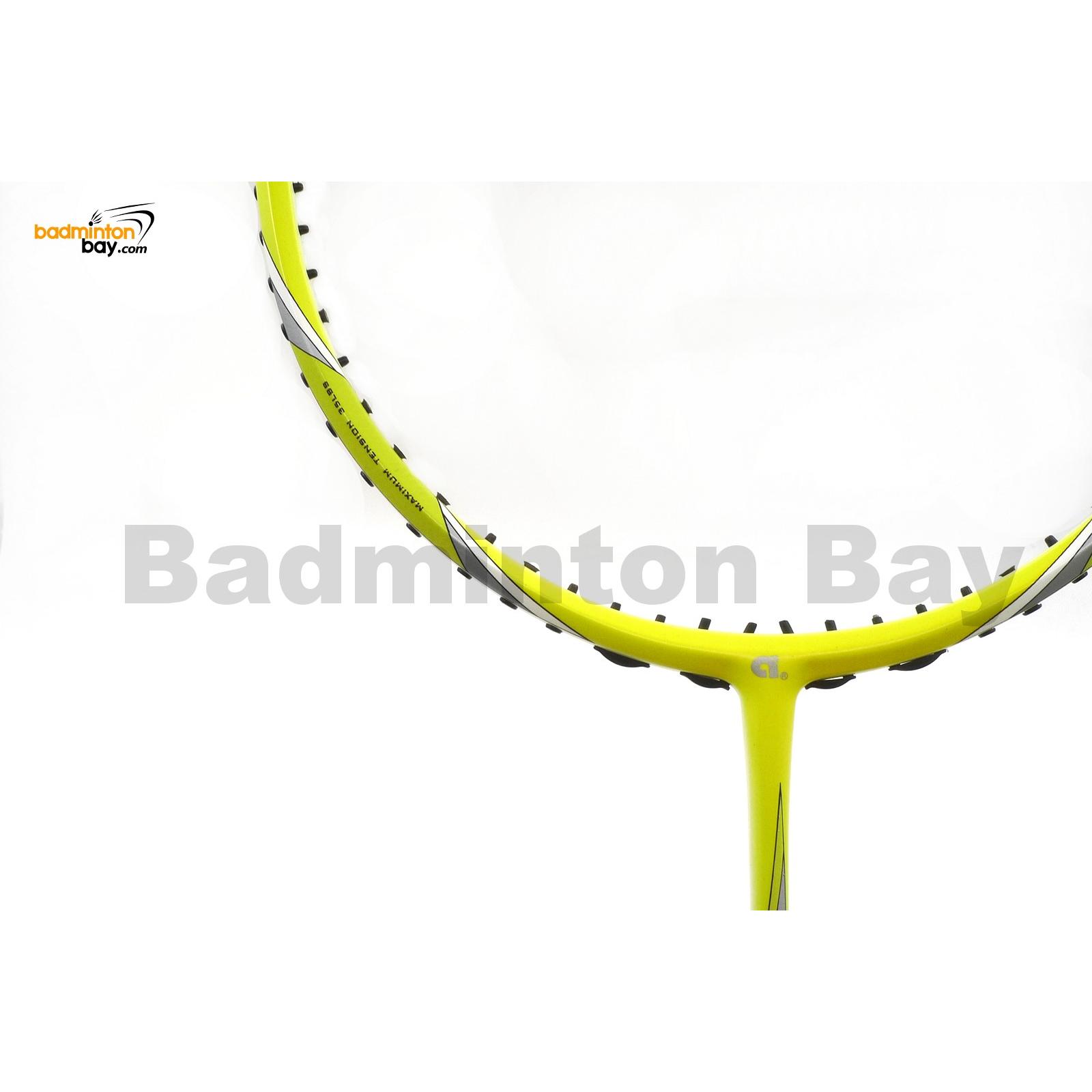 apacs virtuoso 10 yellow badminton racket 6u apacs virtuoso 10 yellow badminton racket 6u