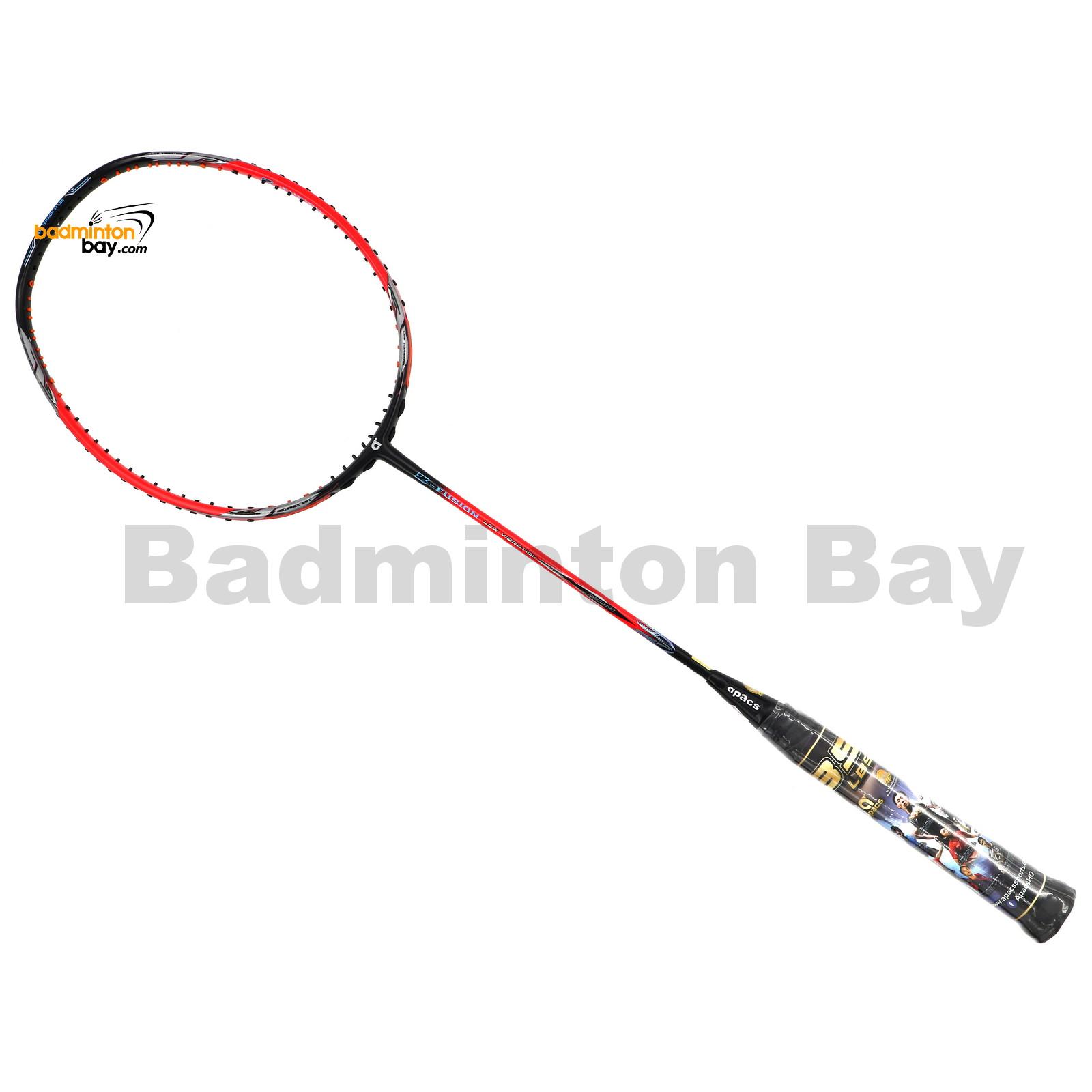 Apacs Z Fusion Bright Red Black Badminton Racket Compact Frame (5U)