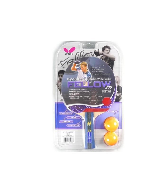 ~ Out of stock  Butterfly Fellow 200 FL Shakehand Table Tennis Racket (New 2012) with Cover and Balls