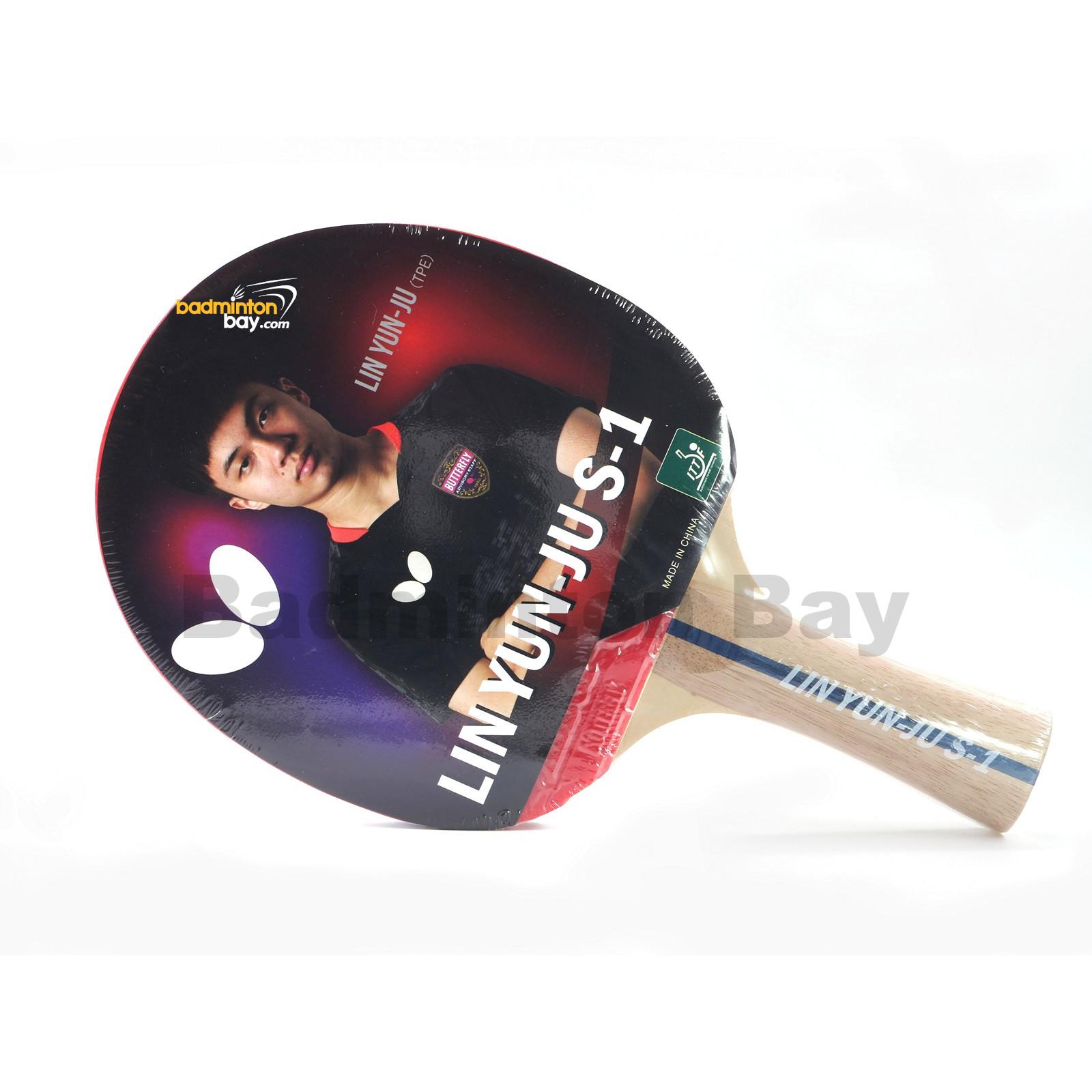 Recommended for Beginning Level Players International Table Tennis Federation Approved Max Control for Novice Players Butterfly Lin Yun-Ju CF2 Shakehand Table Tennis Racket Lin Yun-Ju Series 