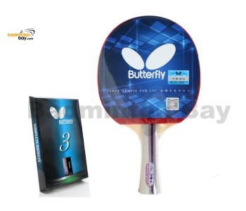 Butterfly TBC 301 FL Pre-Assembled Yuki Rubber Shakehand Table Tennis Racket Ping Pong Bat