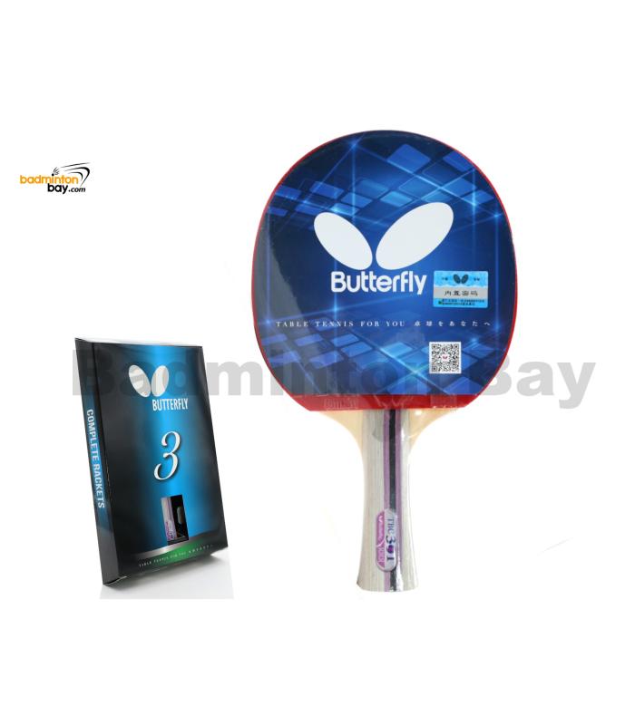 Butterfly TBC 301 FL Pre-Assembled Yuki Rubber Shakehand Table Tennis Racket Ping Pong Bat