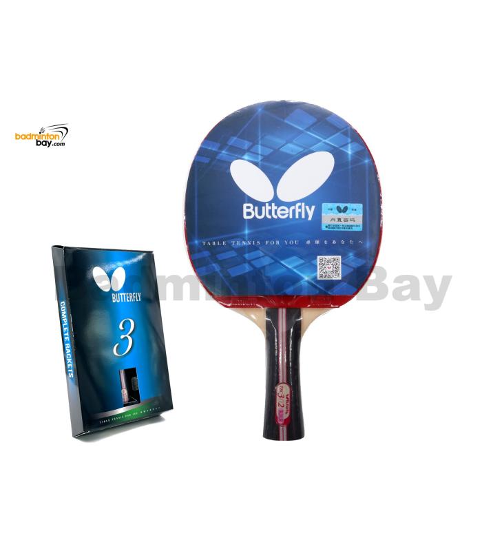 Butterfly TBC 302 FL Pre-Assembled Yuki Rubber Shakehand Table Tennis Racket Ping Pong Bat