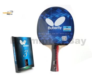 Butterfly TBC 303 FL Pre-Assembled Yuki Magnitude Rubber Shakehand Table Tennis Racket Ping Pong Bat