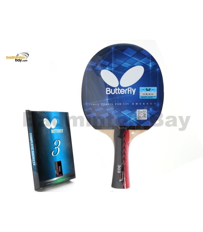 Butterfly TBC 303 FL Pre-Assembled Yuki Magnitude Rubber Shakehand Table Tennis Racket Ping Pong Bat