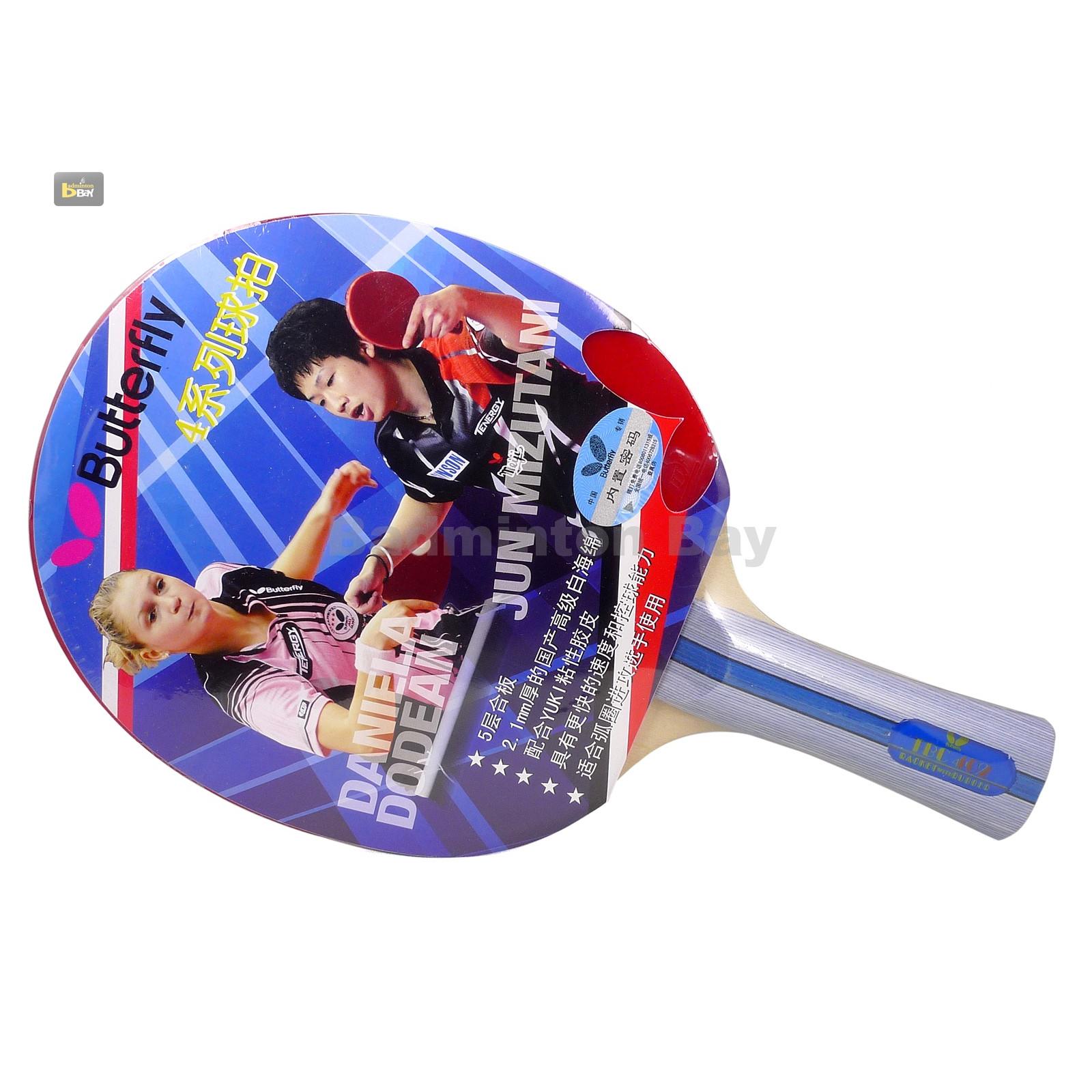 Butterfly 4 Star-402 Long Handle Table Tennis Ping Pong Racket Bat Shakehand FL 