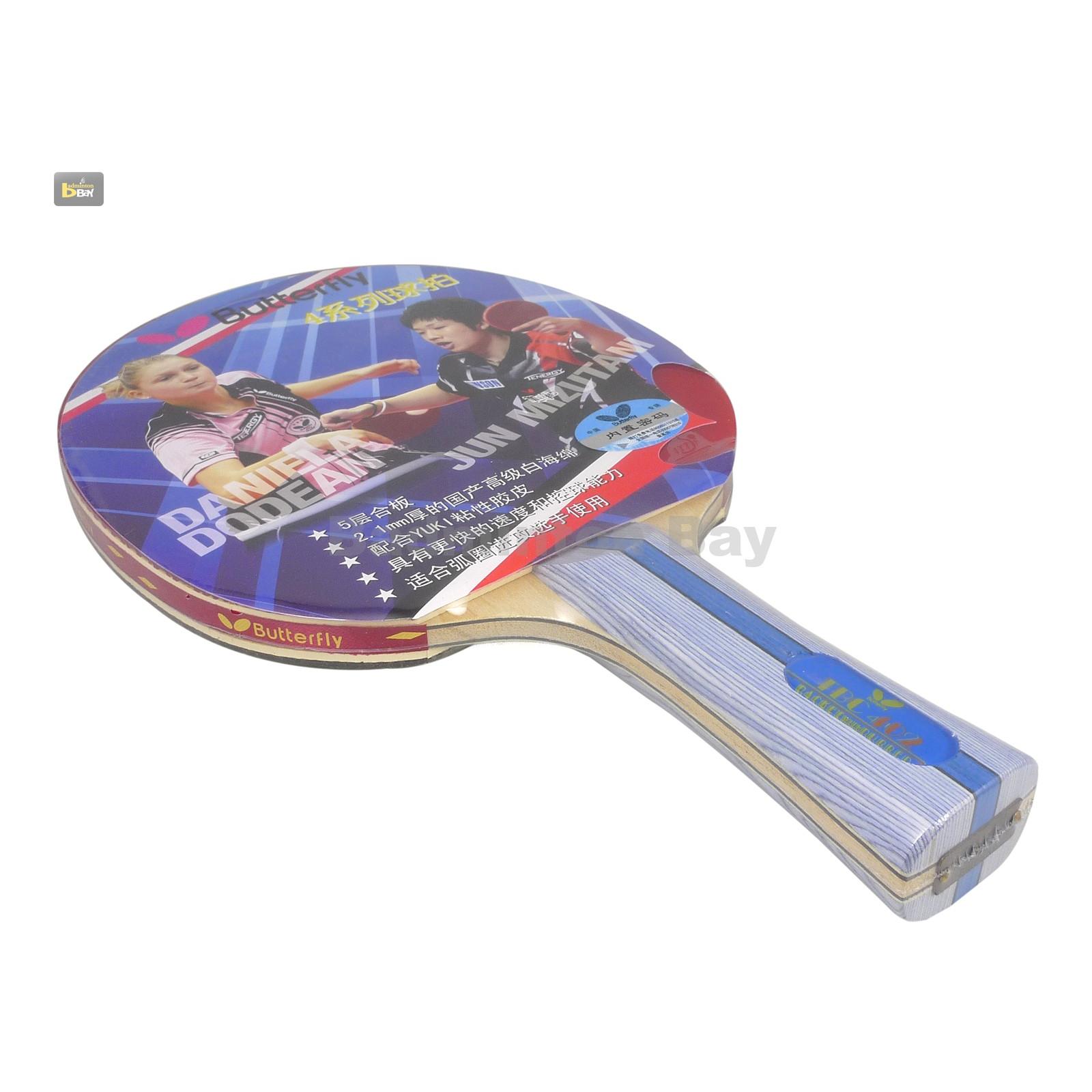 Butterfly 4 Star-402 Long Handle Table Tennis Ping Pong Racket Bat Shakehand FL 
