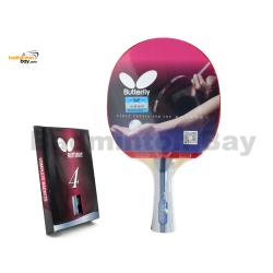 Butterfly TBC 402 FL Pre-Assembled Yuki Rubber Shakehand Table Tennis Racket Ping Pong Bat