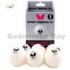 Butterfly Training Ball 40+ Plastic Table Tennis Ping Pong White Ball 40mm (6 Balls)