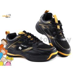 Felet - FT BS 46 Black Gold Badminton Court Shoes For KIDS