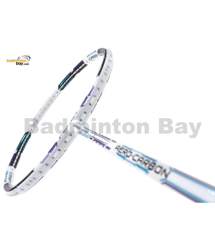 Felet Aero-Carbon White Purple Badminton Racket (4U-G1)