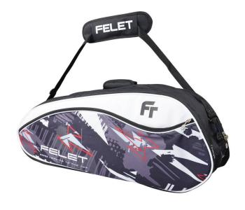 Felet 2-Compartment DB313 White Grey Badminton Racket Bag 