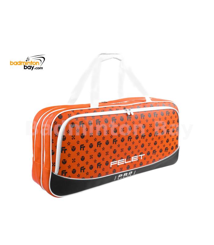 Felet 2-Compartment Half-Thermal Monogram Pro Orange Badminton Racket Rectangle Bag 