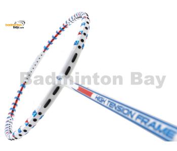 Felet High Tension Frame 27 White With Blue Stripes Badminton Racket (4U)