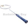 Felet High Tension Frame 27 White With Blue Stripes Badminton Racket (4U)