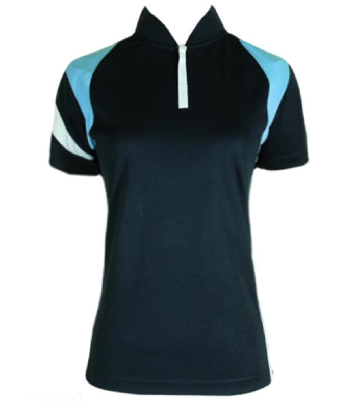 Fleet Ladies Collar Dri Fit FT LD 5007 Navy Blue T-Shirt Jersey 