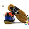 Felet - FT BS 33 Royal Blue Orange Badminton Court Shoes For KIDS