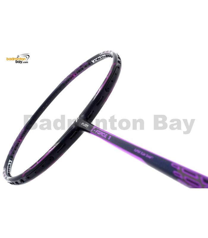 Fleet F Force III Black Purple Compact Frame Badminton Racket (3U)