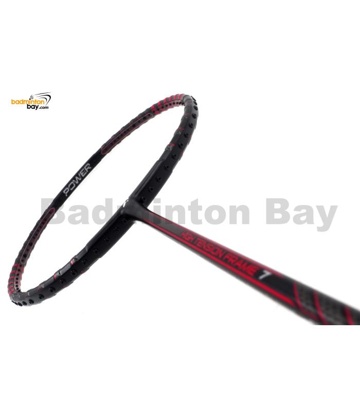 Fleet High Tension Frame 7 Black With Red Stripes Badminton Racket (4U) Fleet High Tension Frame 7 Black With Red Stripes Badminton Racket (4U)