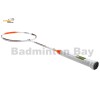 Flex Power - Fearless Eagle White Orange 5U Predator Series Limited Edition Badminton Racket with Single Bag