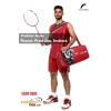 Flex Power - Ferocity Tiger Scarlet Red White 5U Predator Series Limited Edition Badminton Racket with Single Bag