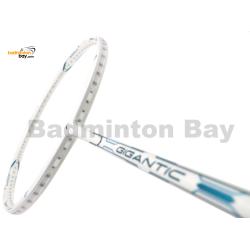Flex Power Gigantic Y-Shaped Throat White Compact Frame Korea Design Badminton Racket (4U) 